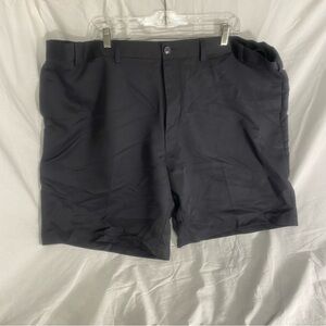 Roundtree & Yorke Men's Black Flat Front Shorts